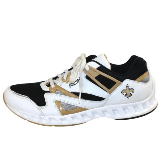 Reebok NFL New Orleans Saints Collector’s Edition Leather Sneaker, Size … - Picture 3 of 10